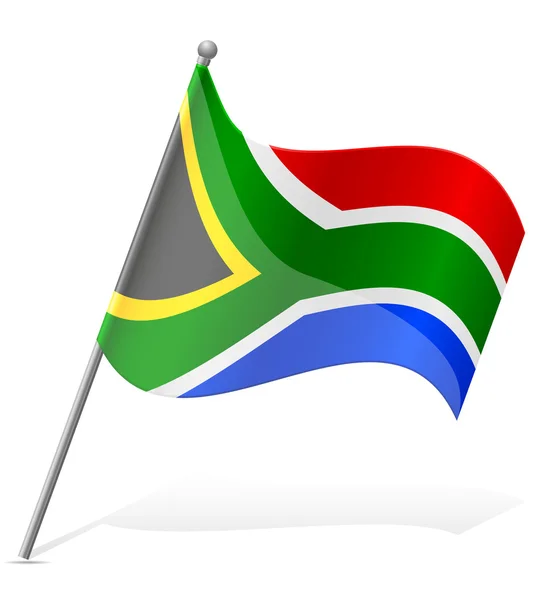 Bandeira da República Sul-Africana ilustração vetorial —  Vetores de Stock