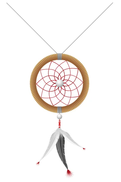 Amuleto de los indios americanos vector ilustración — Vector de stock