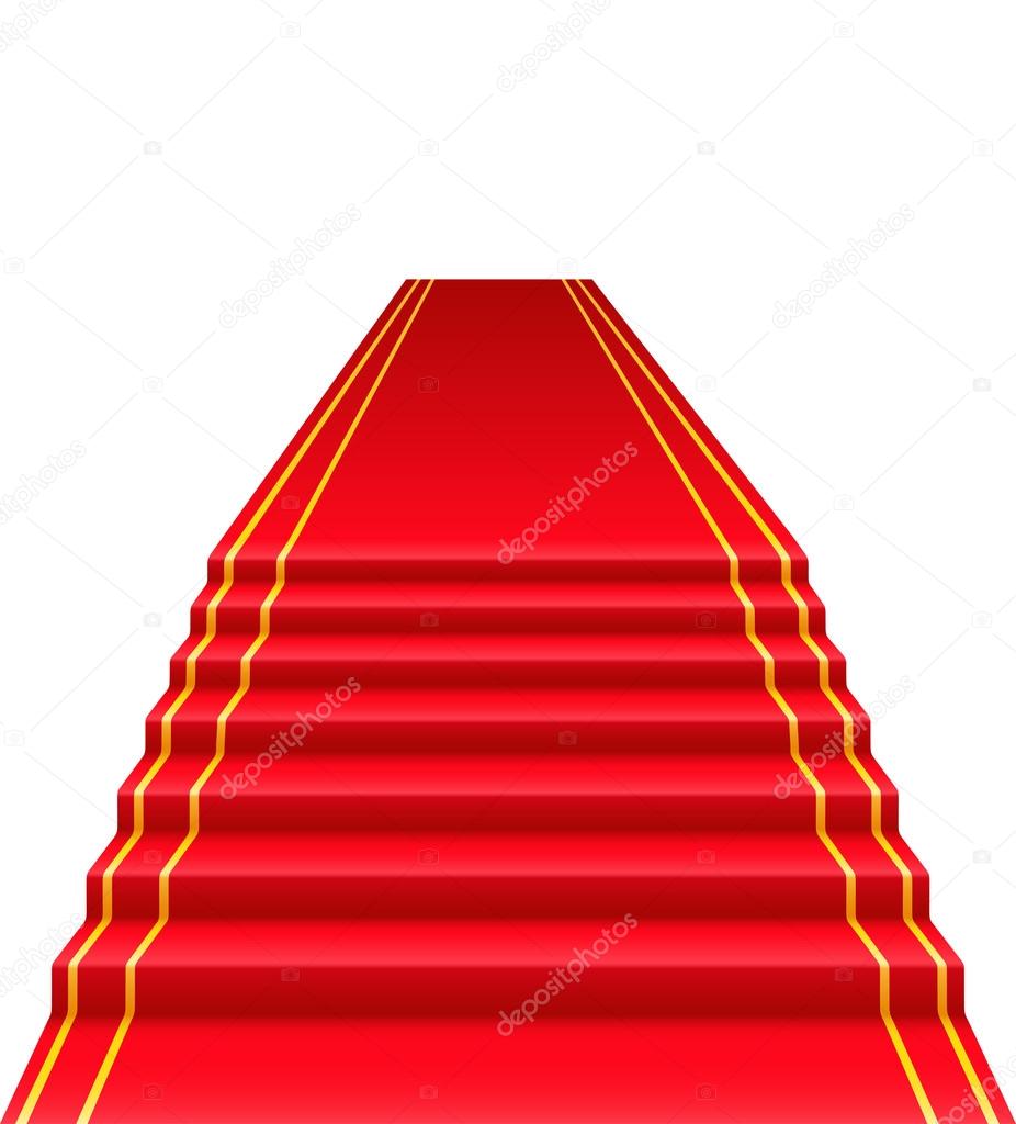 red carpet vector illustration