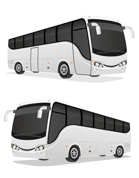 Gran recorrido vector de autobús ilustración — Archivo Imágenes Vectoriales