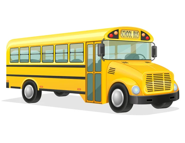 Illustration zum Schulbus-Vektor — Stockvektor