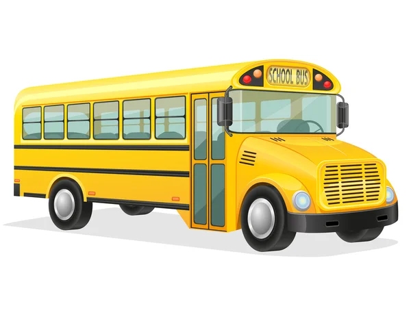 Illustration vectorielle de bus scolaire — Image vectorielle