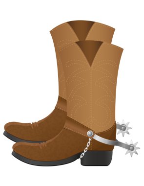 cowboy boots vector illustration clipart