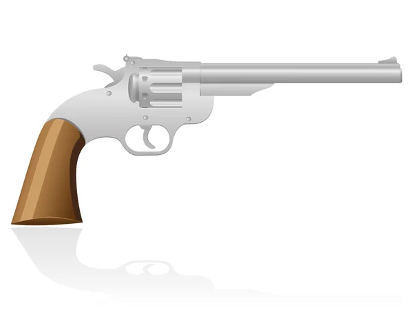 Револьвер векторная иллюстрация Дикого Запада — стоковый вектор