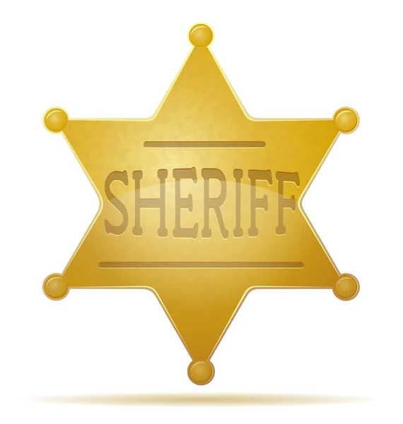 Yıldız Şerif vektör çizim — Stok Vektör