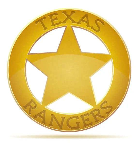 Star Texas Ranger Vektor Illustration — Stockvektor