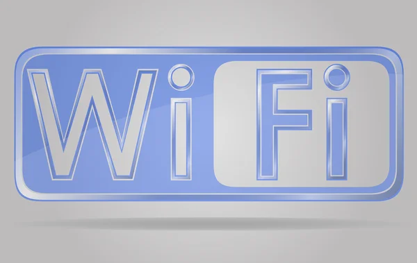 Signo transparente wi fi vector ilustración — Archivo Imágenes Vectoriales