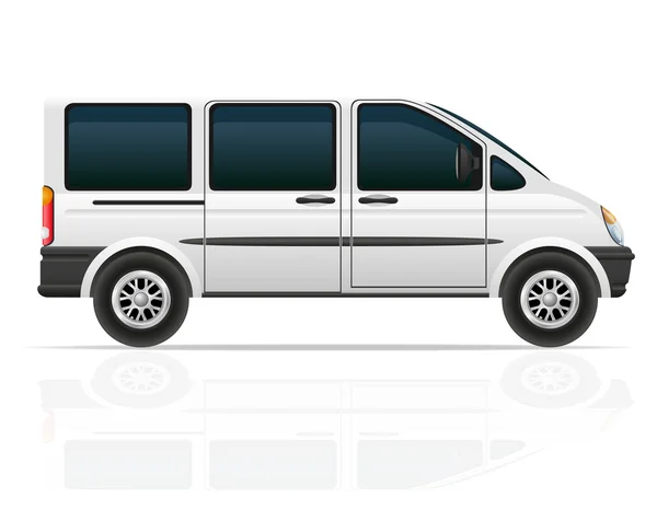 Van for the carriage of passengers vector illustration — Stock Vector