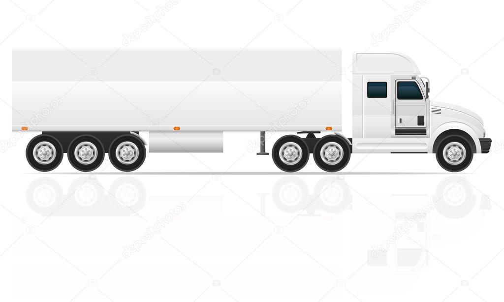 big truck tractor for transportation cargo vector illustration