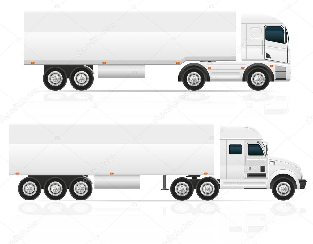 big truck tractor for transportation cargo vector illustration