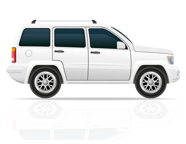 Auto jeep uit weg suv vectorillustratie — Stockvector