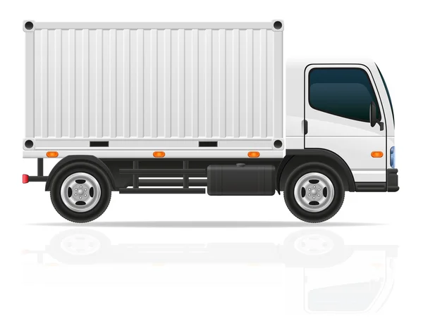 Petit camion pour le transport vectoriel de fret illustration — Image vectorielle