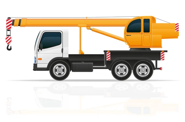 Lastbil kran för konstruktion vektor illustration — Stock vektor