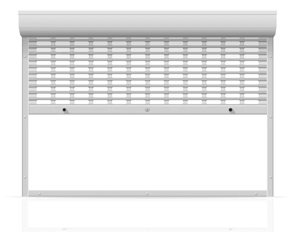 Metall perforierte Rollläden Vektor Illustration — Stockvektor