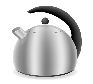 gaz Ocak vektör çizim için Kettle