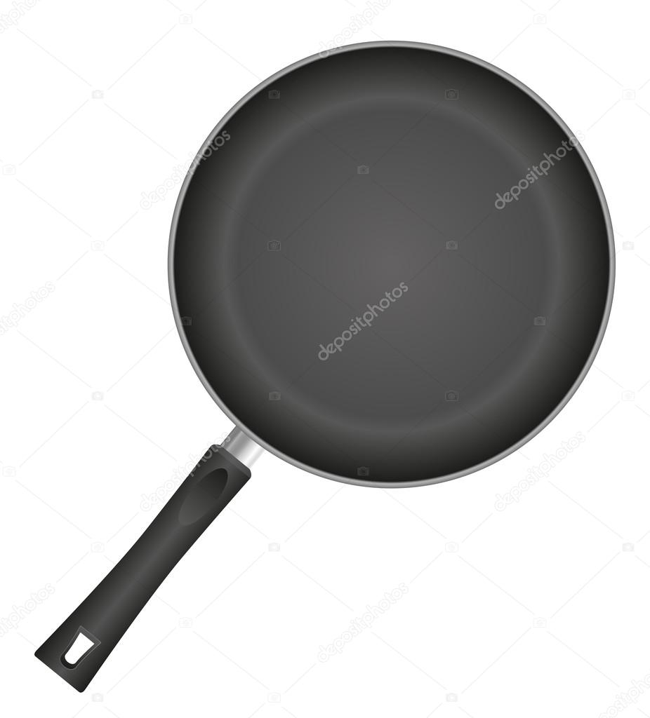 frying pan vector illustration