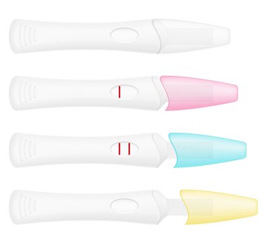 Hamilelik testi vektör çizim