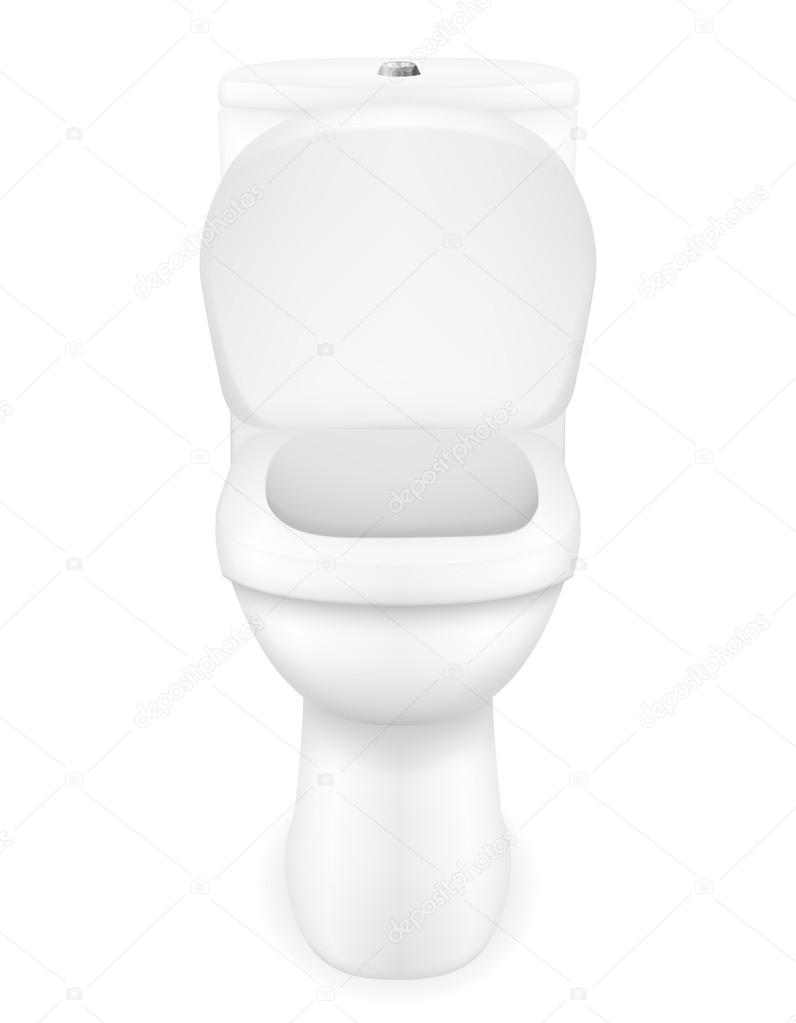 toilet bowl vector illustration