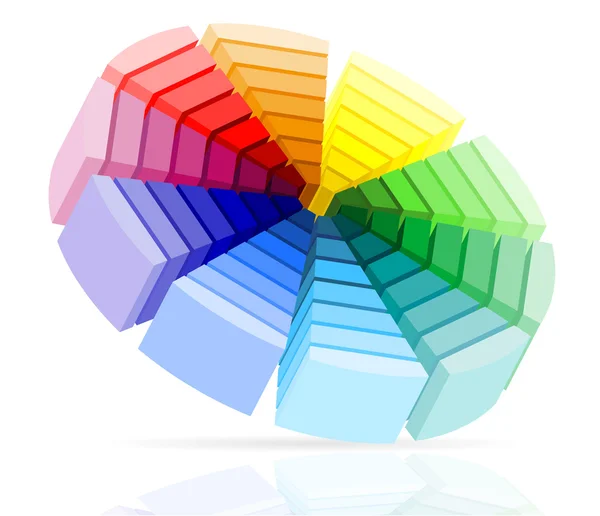 Renk paleti vektör çizim — Stok Vektör