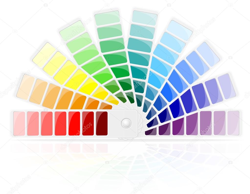 color palette vector illustration