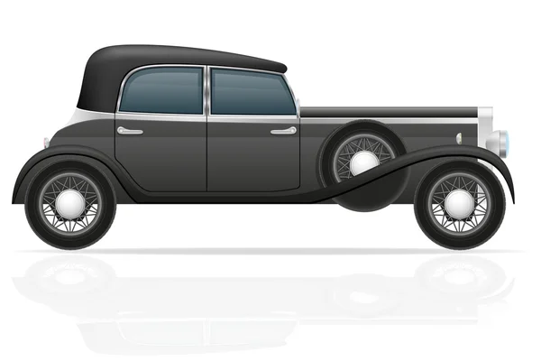 Old retro car vector illustration — Stock Vector