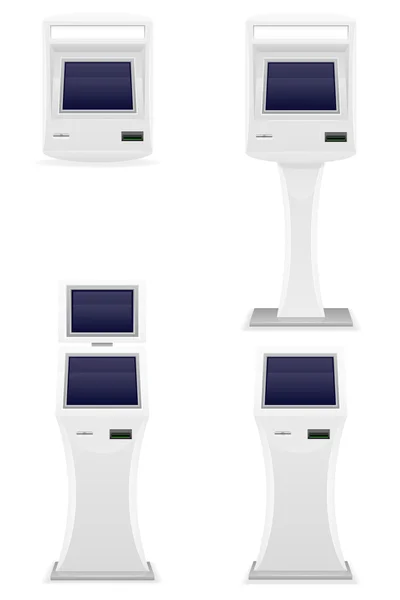 Terminal für den Empfang von Barzahlungen Vektor Illustration — Stockvektor