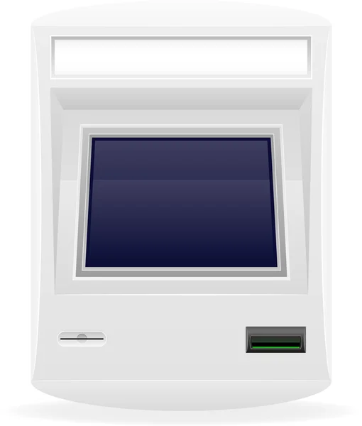 Terminal para recibir pagos en efectivo vector ilustración — Vector de stock