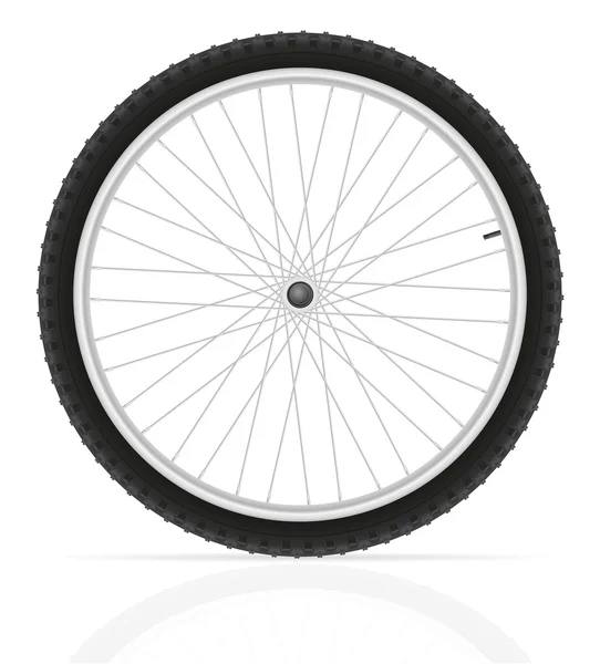 Bicycle wheel vector illustration — Stock Vector