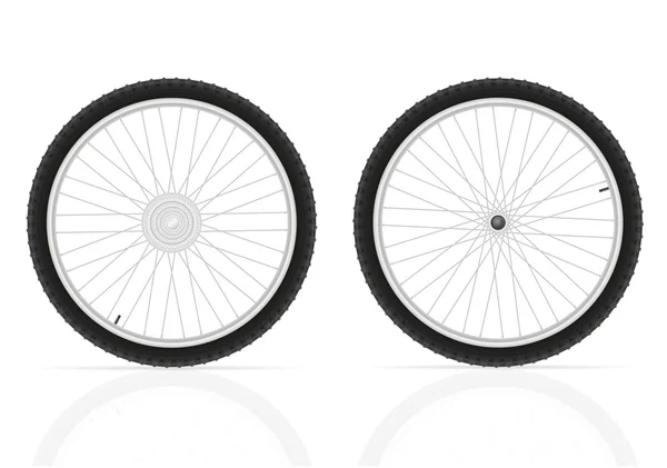 Bicicleta ruedas vector ilustración — Vector de stock