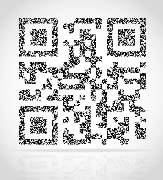 Abstracte qr code vectorillustratie — Stockvector