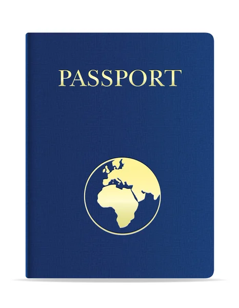 Векторная иллюстрация паспорта — стоковый вектор