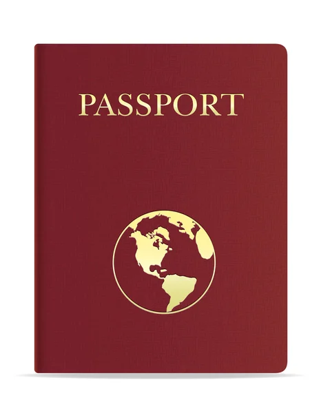 Pasaporte Vector Ilustración — Vector de stock