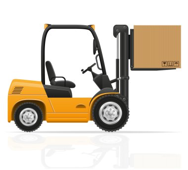 forklift kamyon vektör çizim