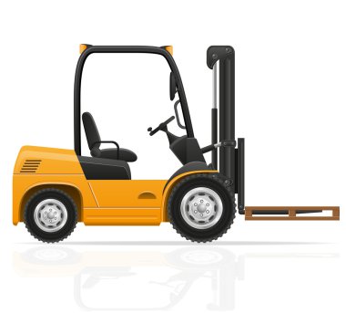 forklift kamyon vektör çizim
