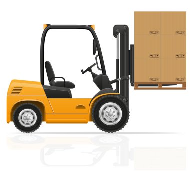 forklift kamyon vektör çizim