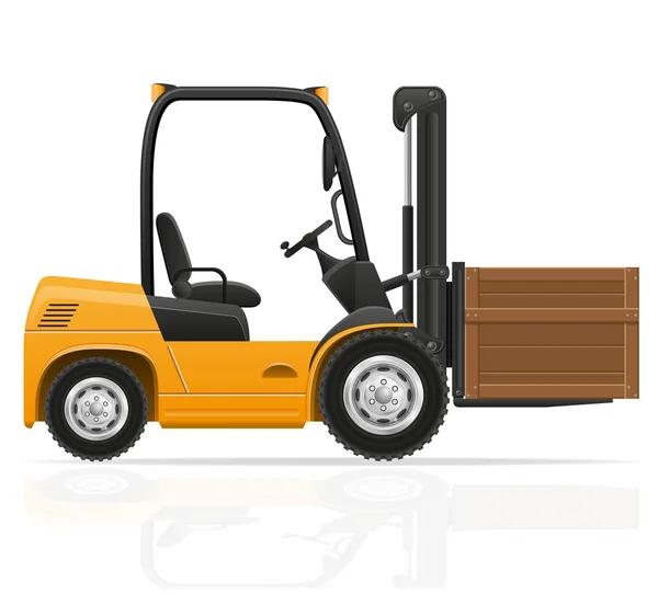 Forklift truck vector illustration — Stock Vector