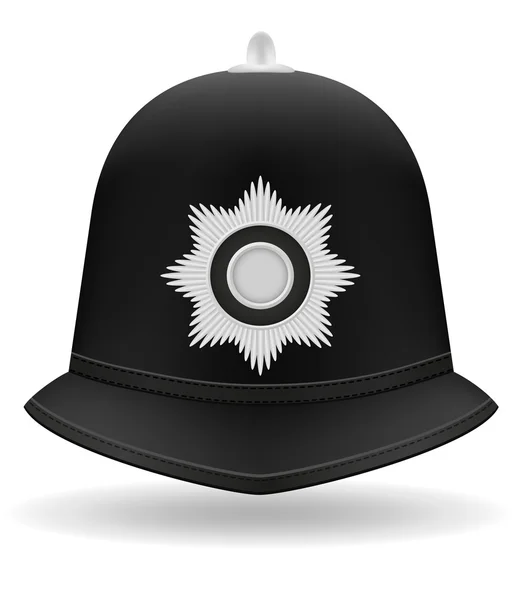 London police helmet vector illustration — Stock Vector