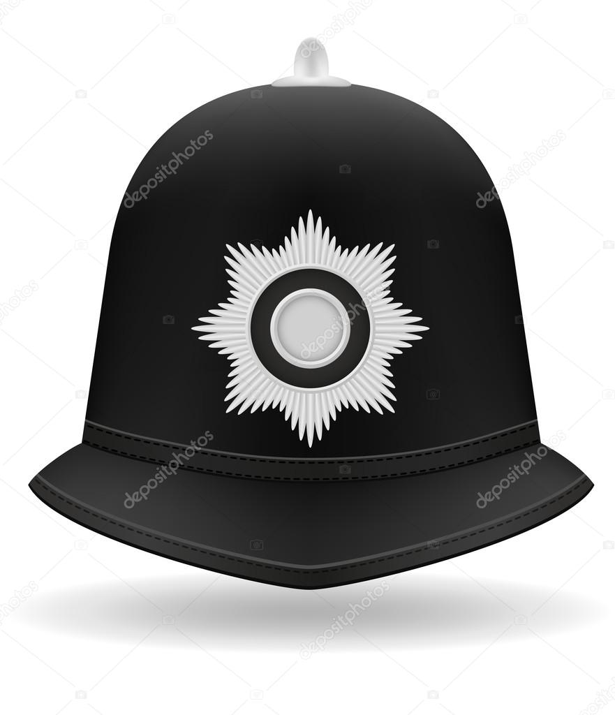 london police helmet vector illustration