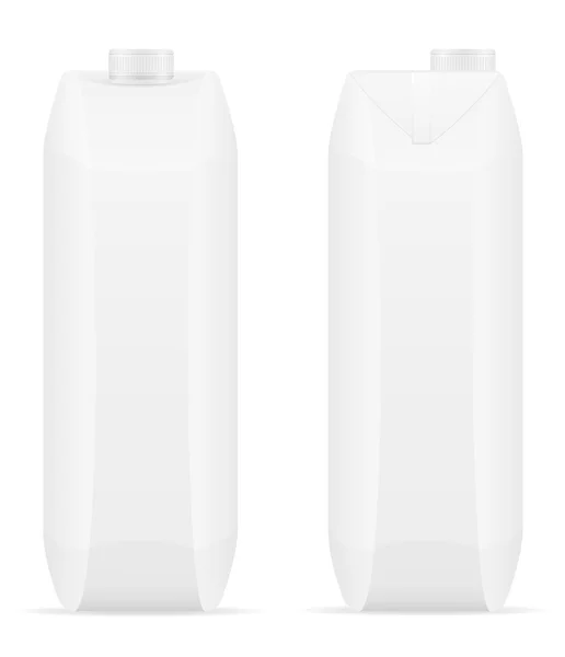 Pakiet biały z ilustracji wektorowych sok — Wektor stockowy