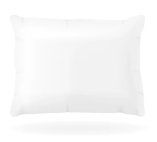 Travesseiro branco para ilustração do vetor do sono —  Vetores de Stock