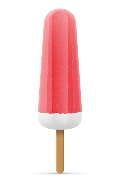 Eis gefrorenen Saft auf Stick Vektor Illustration — Stockvektor