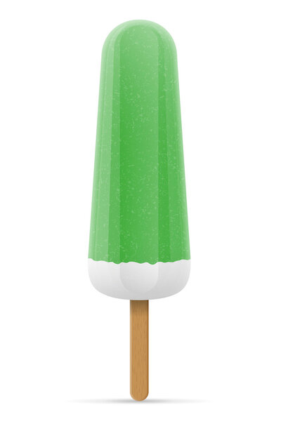 ice cream frozen juice on stick vector illustration