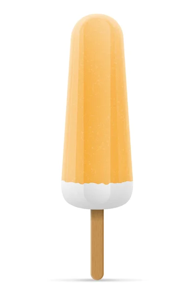 Ice cream frozen juice on stick vector illustration — Stock Vector