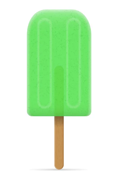 Crème glacée jus congelé sur bâton vecteur illustration — Image vectorielle