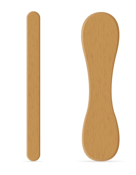 Wooden sticks for ice cream vector illustration — Διανυσματικό Αρχείο