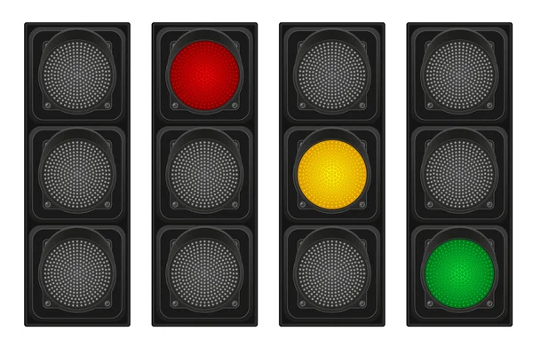 Traffic lights for cars vector illustration — Stock Vector