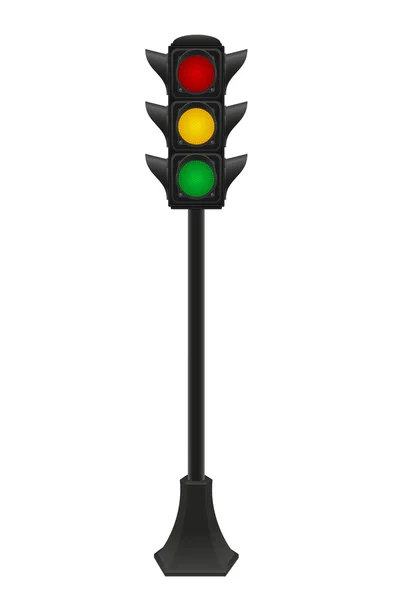 Ampeln für Autos Vektor Illustration — Stockvektor