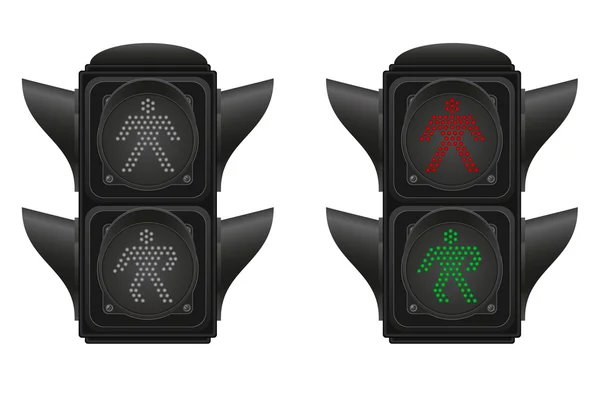 Traffic-light voor voetgangers vectorillustratie — Stockvector