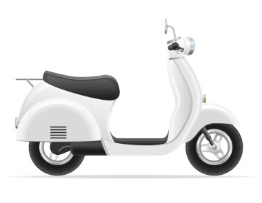 Retro scooter vektör çizim