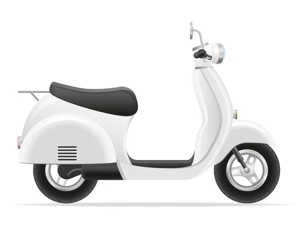 Retro scooter vector ilustración — Archivo Imágenes Vectoriales